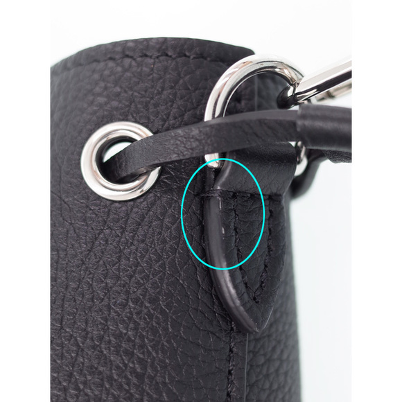 Louis Vuitton Nano LockMe Bucket Shoulder Bag Black - Picture 9 of 9